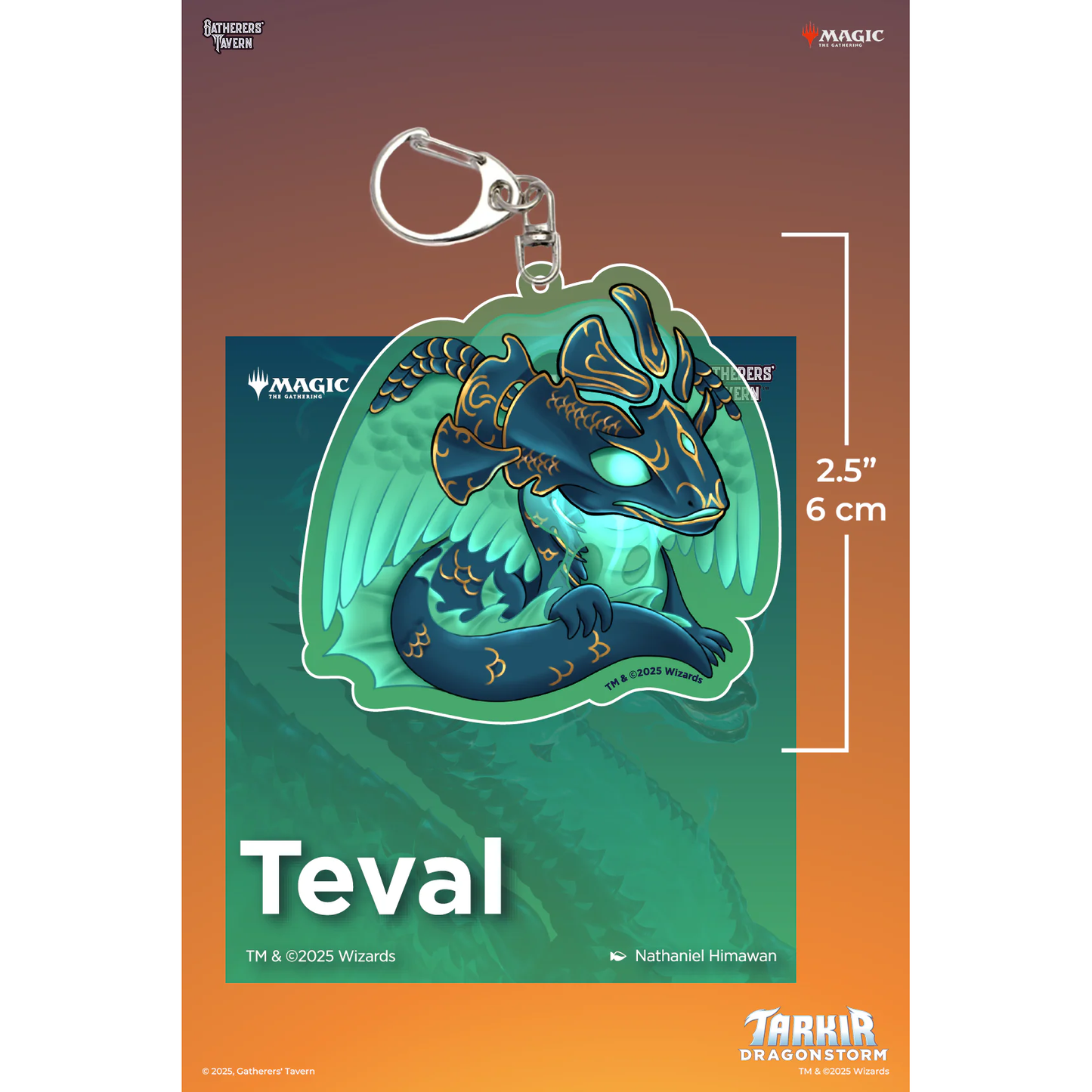 MTG TARKIR DRAGONS ACRYLIC KEYCHAIN