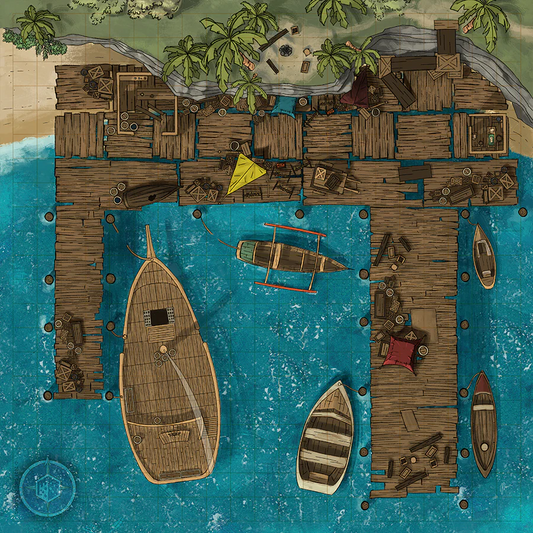 BATTLECLOTH MAP: THE HARBOR