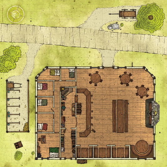 BATTLECLOTH MAP: THE TAVERN