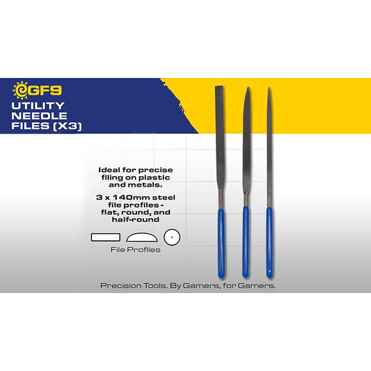 UTILITY NEEDLE FILES (x3)