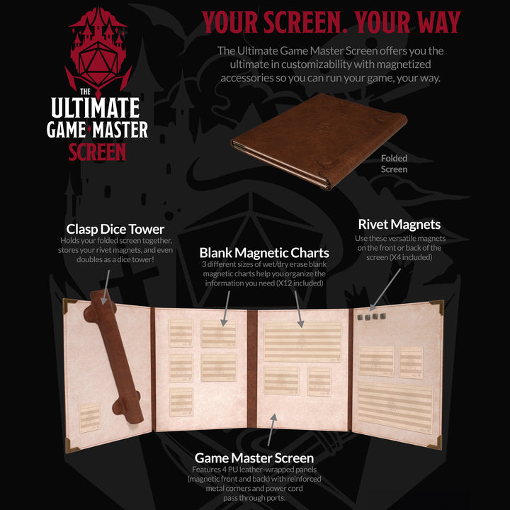 ULTIMATE GAME MASTER SCREEN: CORE SCREEN PORTRAIT