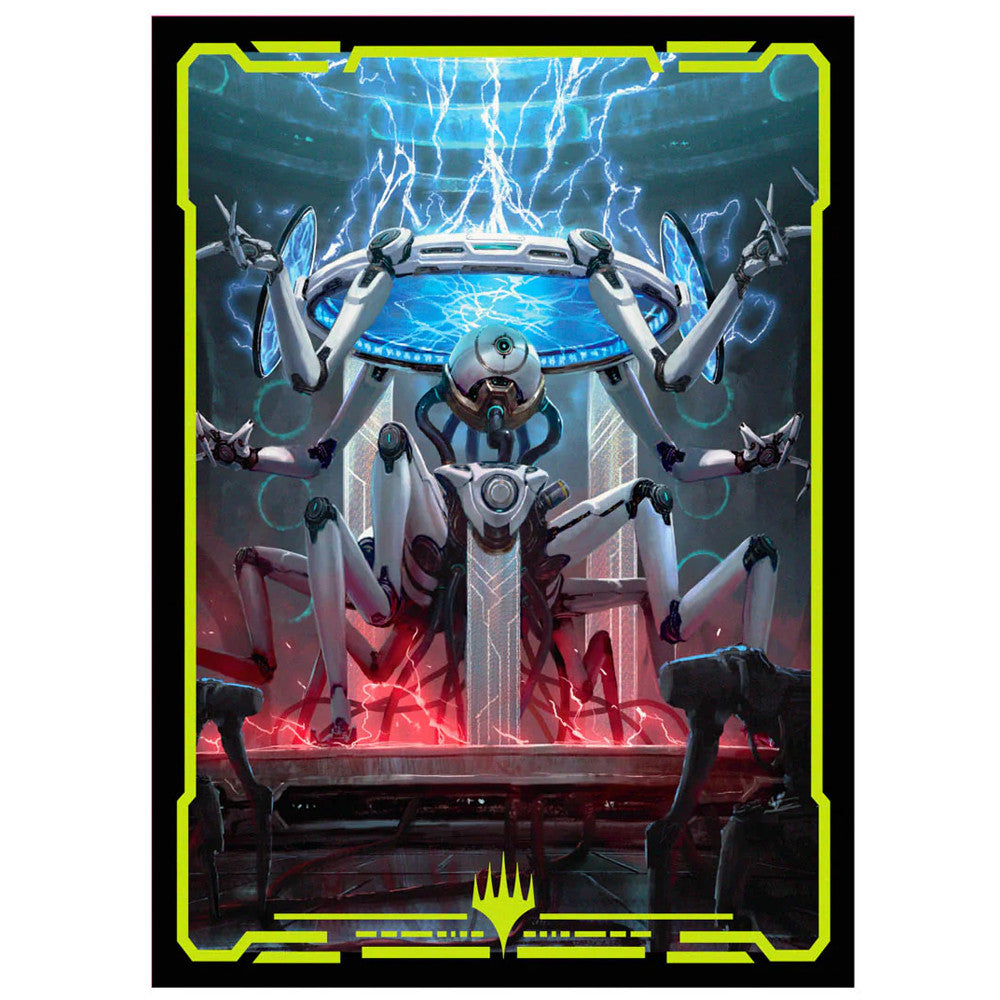 MTG EDGE OF ETERNITIES COUNTER INTELLIGENCE SLEEVES (100) IN CLEAR DECK BOX