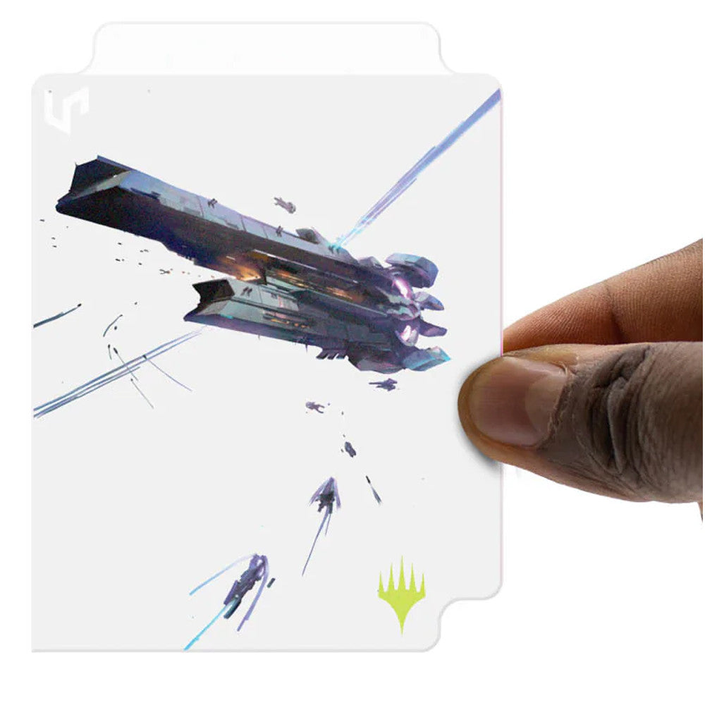 MTG EDGE OF ETERNITIES COUNTER INTELLIGENCE SLEEVES (100) IN CLEAR DECK BOX