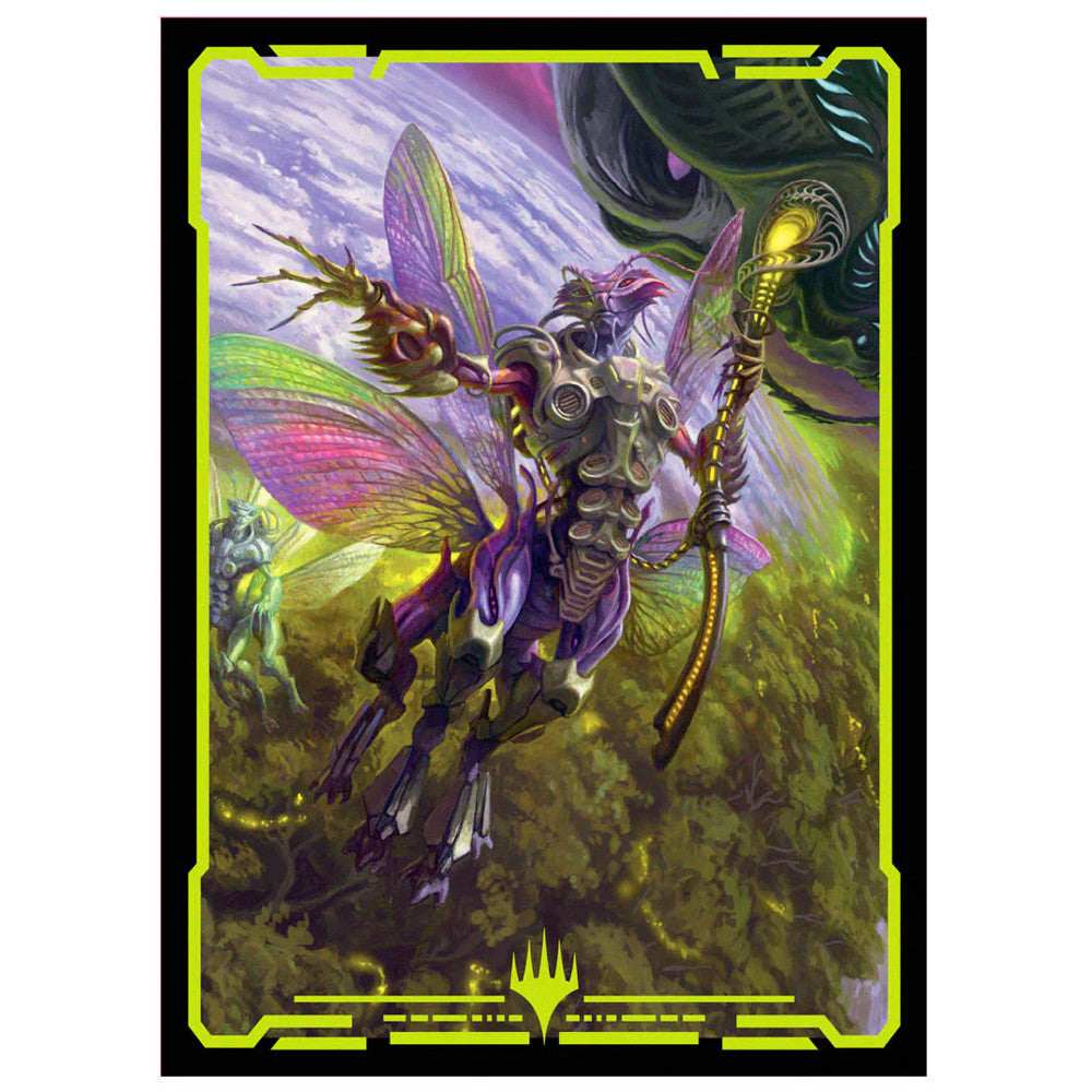 MTG EDGE OF ETERNITIES WORLD SHAPER SLEEVES (100) IN CLEAR DECK BOX