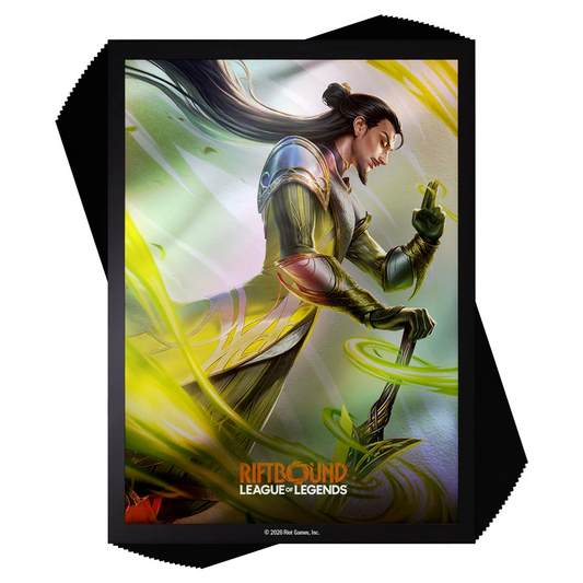 RIFTBOUND UNLEASHED DECK PROTECTOR CARD SLEEVES YI, WUJU MASTER