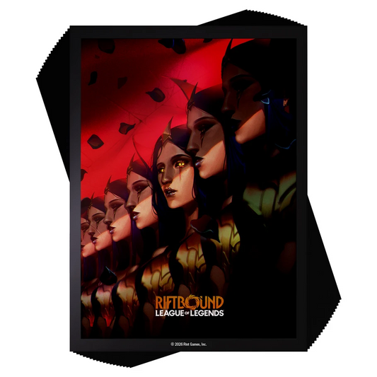 RIFTBOUND UNLEASHED DECK PROTECTOR CARD SLEEVES LEBLANC, DECEIVER