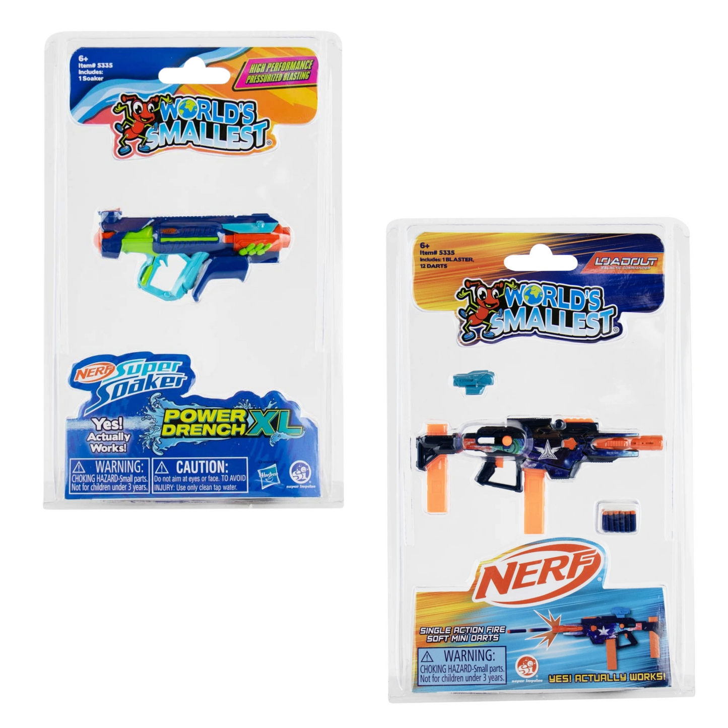 WORLD'S SMALLEST NERF SUPER SOAKER & NERF LOADOUT (ASSORTED)