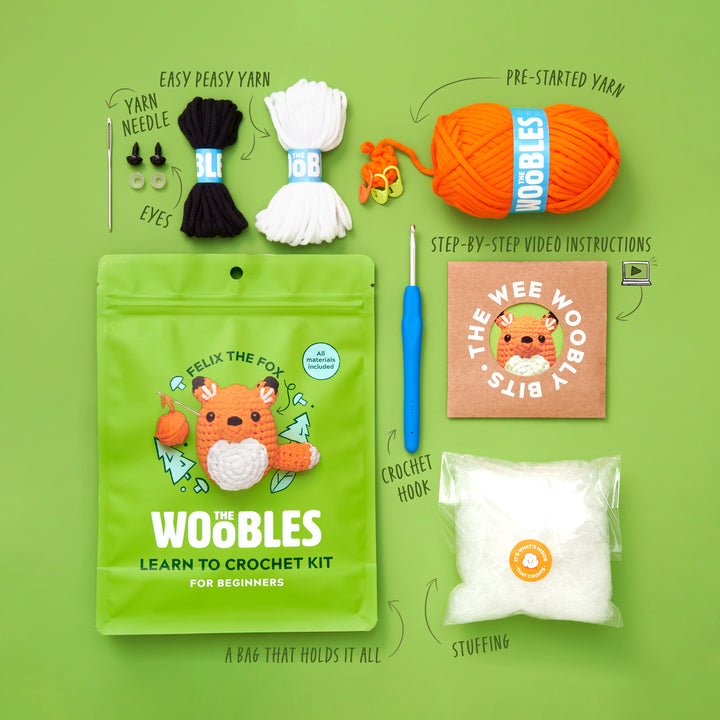 FELIX THE FOX WOOBLES CROCHET KIT