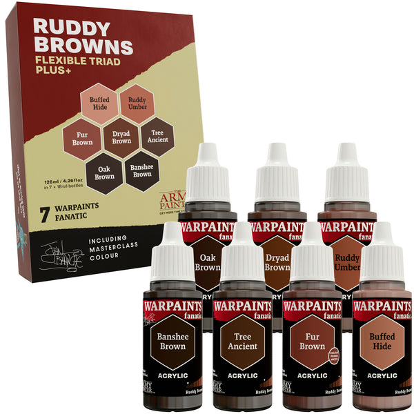 WARPAINTS FANATIC FLEXIBLE TRIAD PLUS+ RUDDY BROWNS