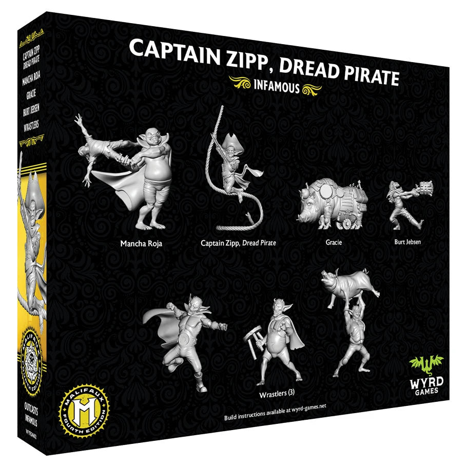 MALIFAUX FOURTH EDITION CAPTAIN ZIPP, DREAD PIRATE