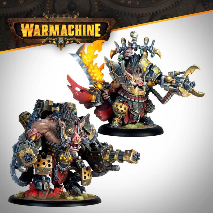 WARMACHINE EMPEROR CARVER ULTIMUS ESQUIRE III & WAR BOAR