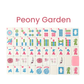 AMERICAN MAHJONG TILE SET: PEONY GARDEN