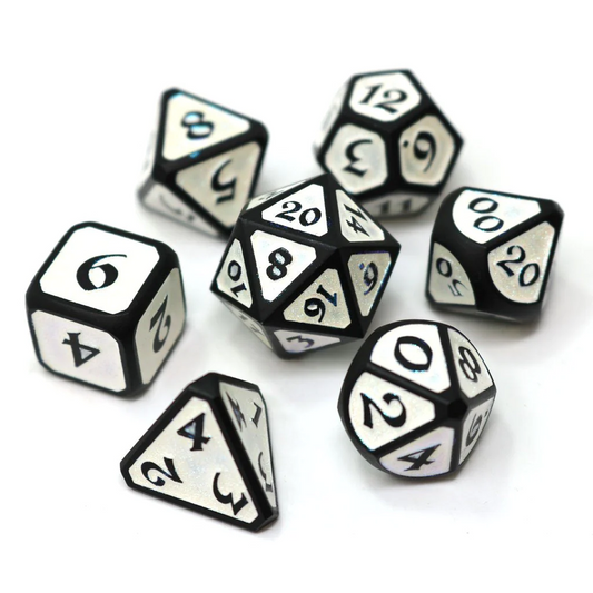 MYTHICA FROST FELL RPG 7PC METAL DICE SET