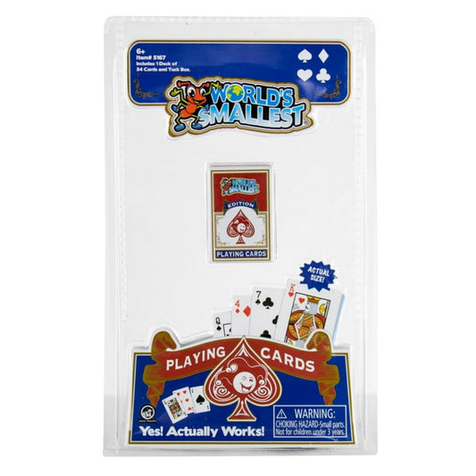WORLD'S SMALLEST PLAYING CARDS