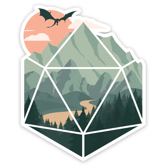D20 SCENE VINYL STICKER