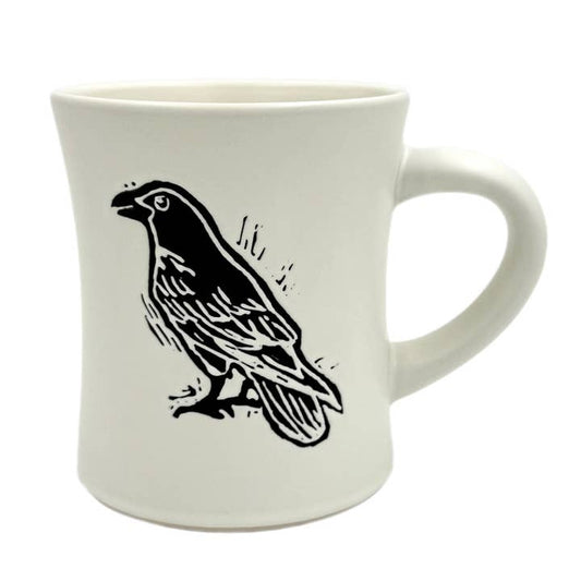 EMBOSSED CROW MUG