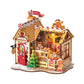 GINGERBREAD HOUSE DIY WOODEN MINIATURE KIT