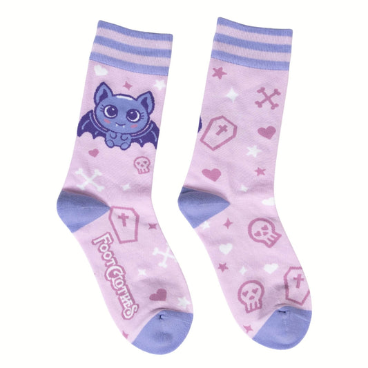 WIDDLE BAT GUY CREW SOCKS BY FOOTCLOTHES