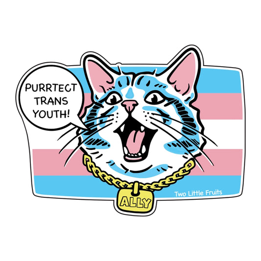 PURRTECT TRANS YOUTH STICKER
