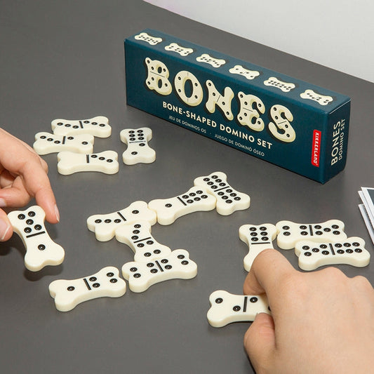 BONES! A SPOOKTACULAR BONE SHAPED DOMINO SET
