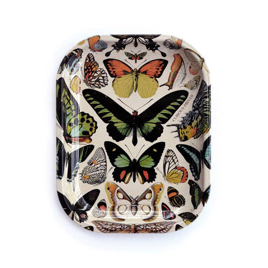 SMALL METAL BUTTERFLY TRINKET TRAY