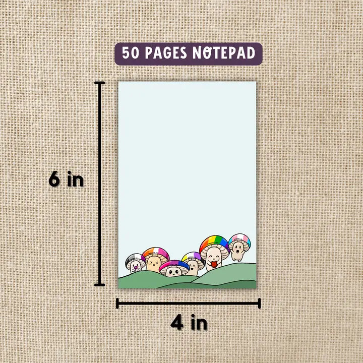 PRIDE MUSHROOM NOTEPAD