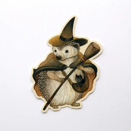 HEDGEHOG WITCH STICKER
