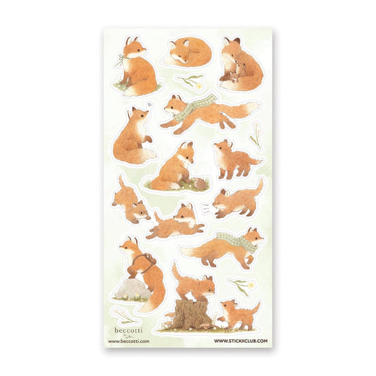LOVELY LITTLE FOXES STICKER SHEETS
