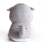 ANGRY CAT PLUSH: GRAY TABBY