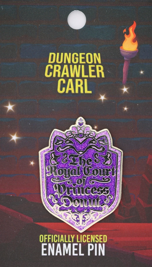 DUNGEON CRAWLER CARL ROYAL COURT OF PRINCESS DONUT ENAMEL PIN