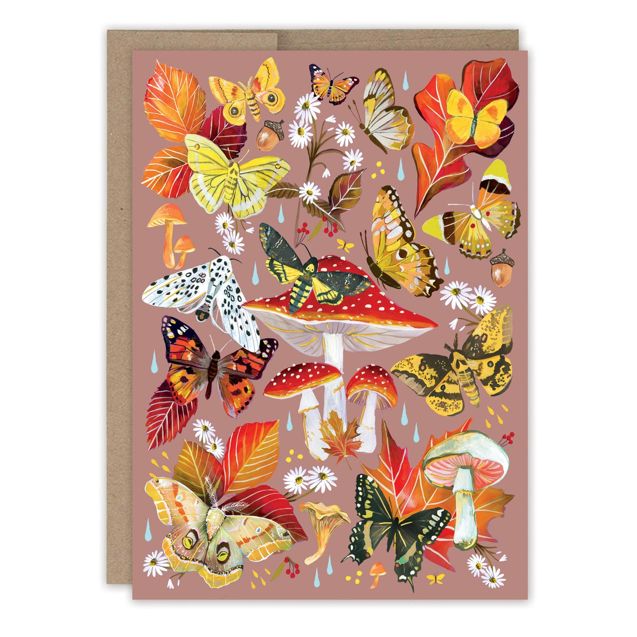 AUTUMN FLUTTER BIRTHDAY CARD