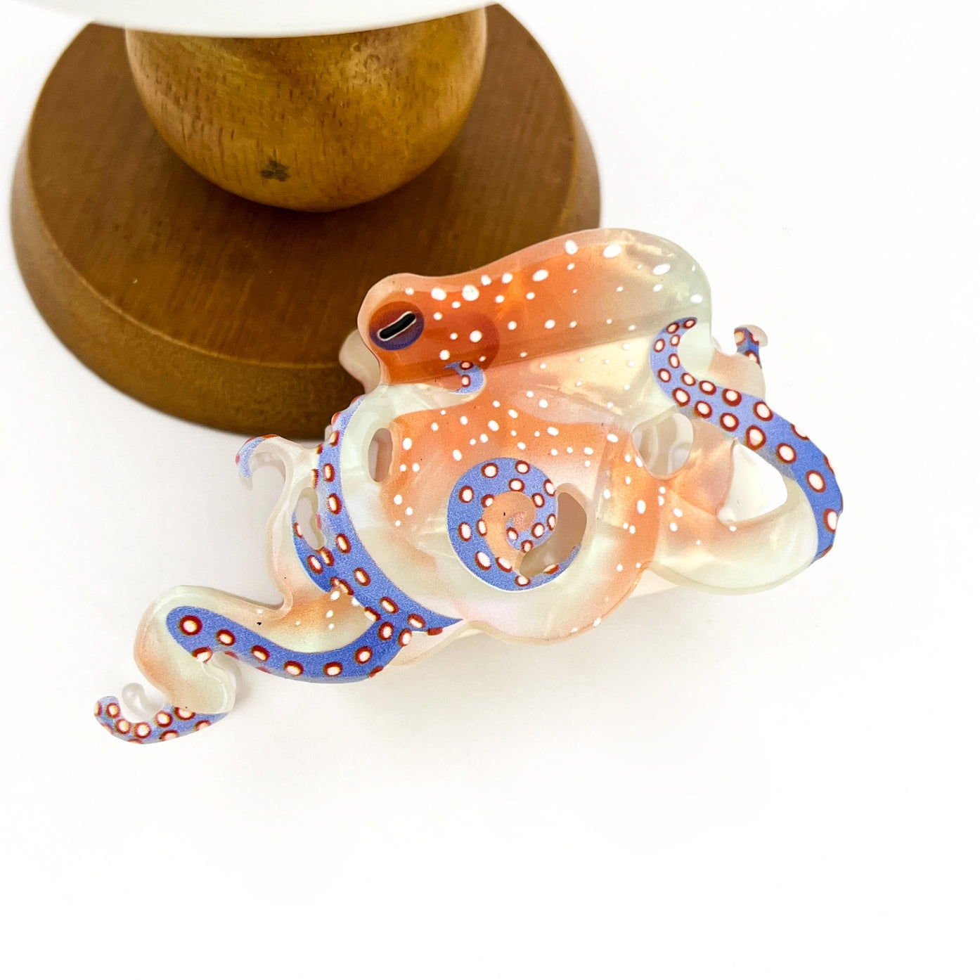 BLUE RING OCTOPUS HAIR CLIP