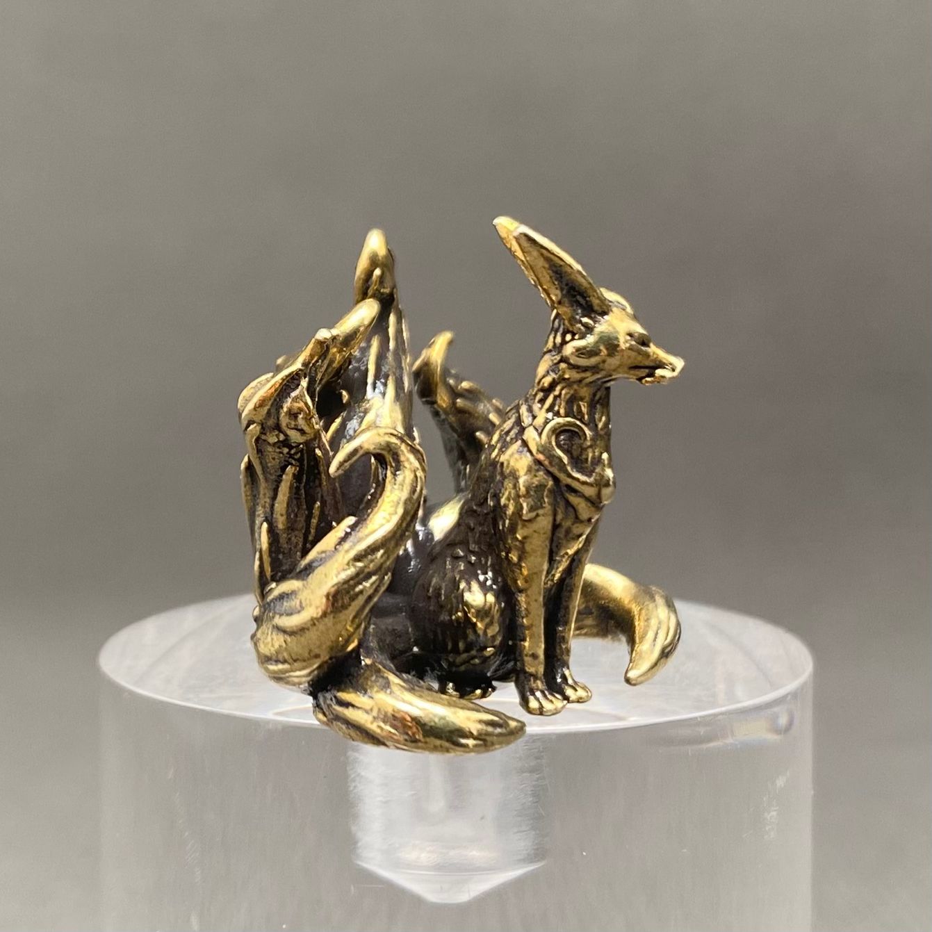 MINIATURE BRASS KITSUNE