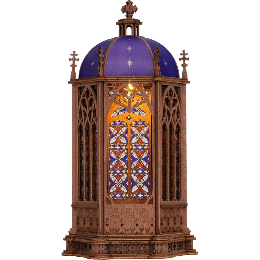 STARRY DOME CATHEDRAL 3D MINIATURE WOODEN PUZZLE KIT