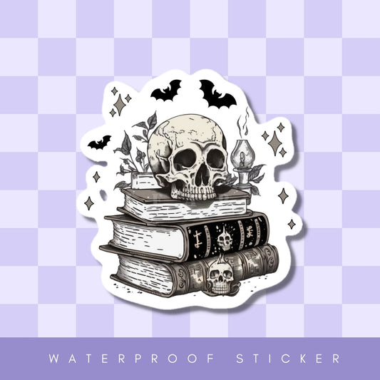 DARK ACADEMIA BOOK STACK STICKER