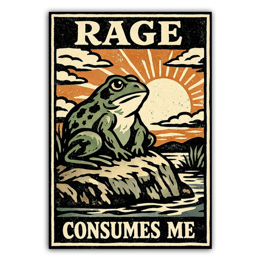 RAGE CONSUMES ME STICKER