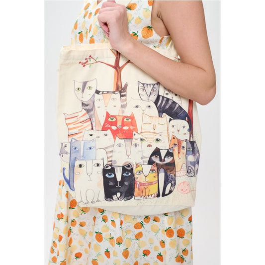 CAT PILE TOTE BAG