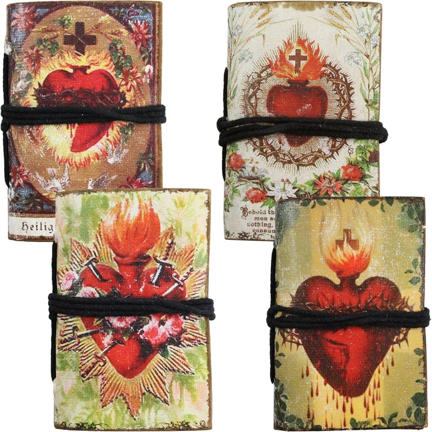 BLEEDING HEART MINI JOURNALS ASSORTED