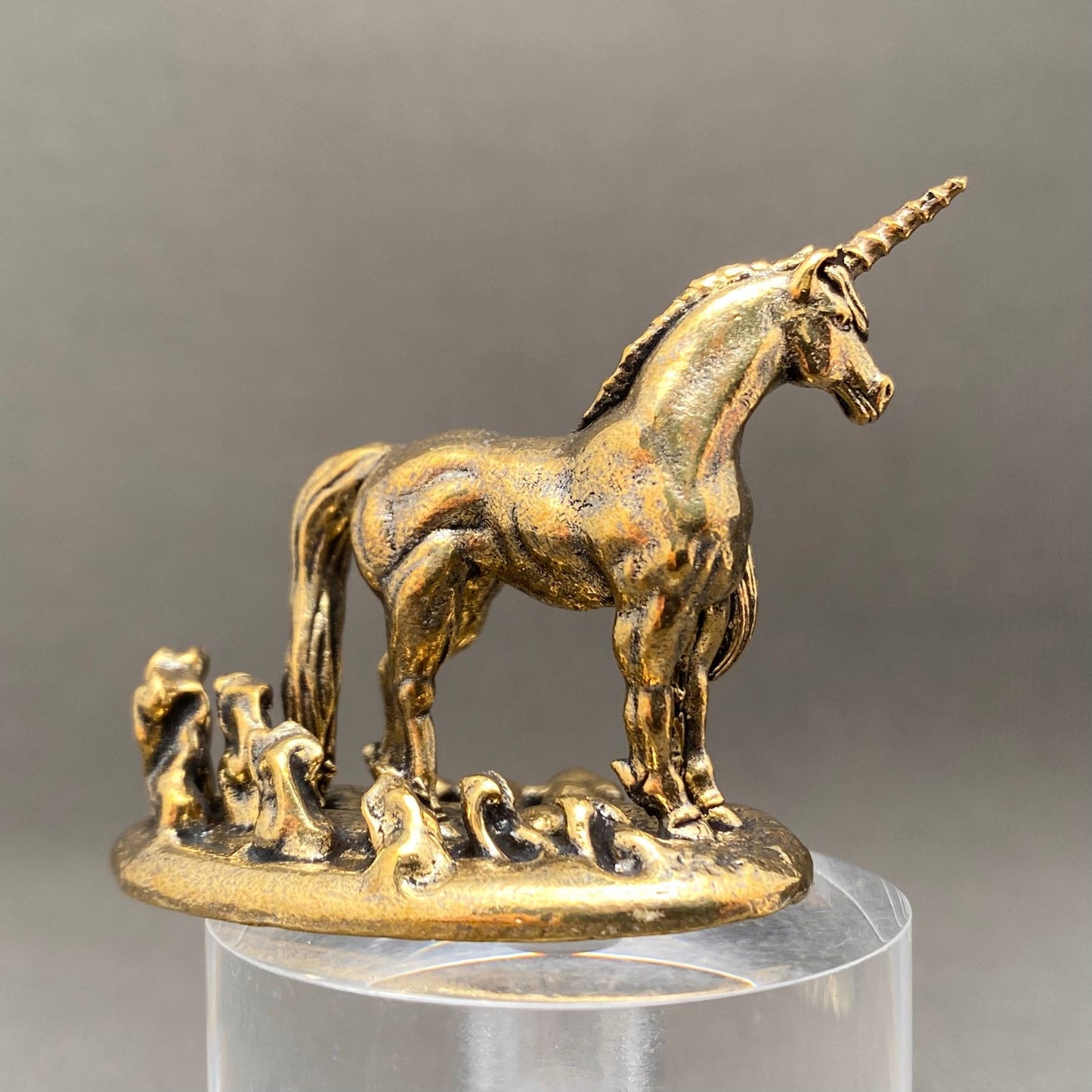 MINIATURE BRASS UNICORN