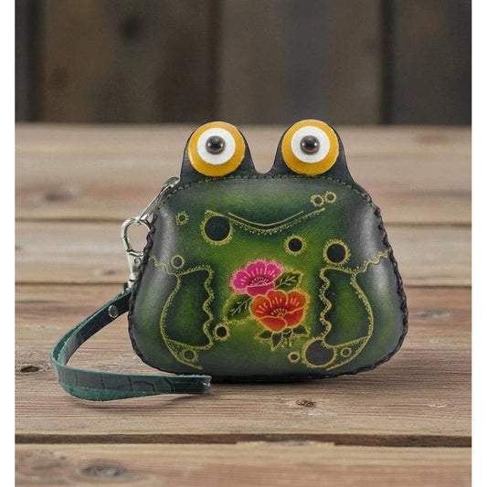 FROG FRIEND LEATHER COIN PURSE