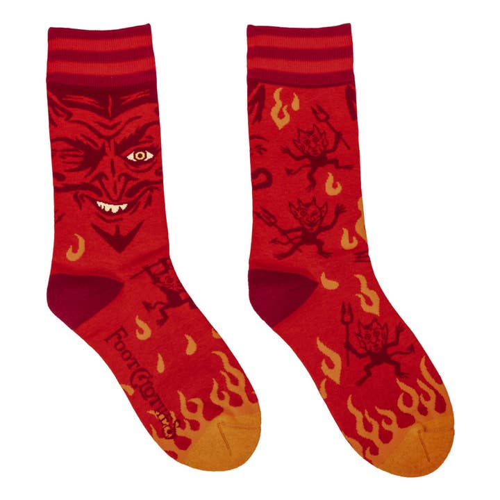 VINTAGE DEVIL CREW SOCKS BY FOOTCLOTHES