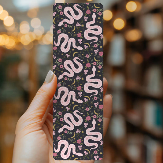 PINK BOHO SNAKES BOOKMARK