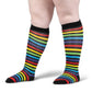 RADIANT RAINBOW KNEE HIGH SOCKS BY FOOTCLOTHES
