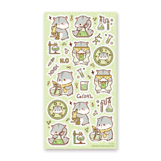 HAMSTER CHEMISTS STICKER SHEET