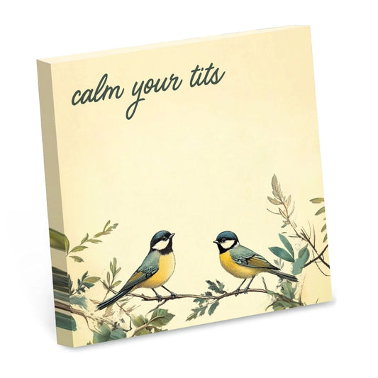 CALM YOUR TITS STICKY NOTEPAD