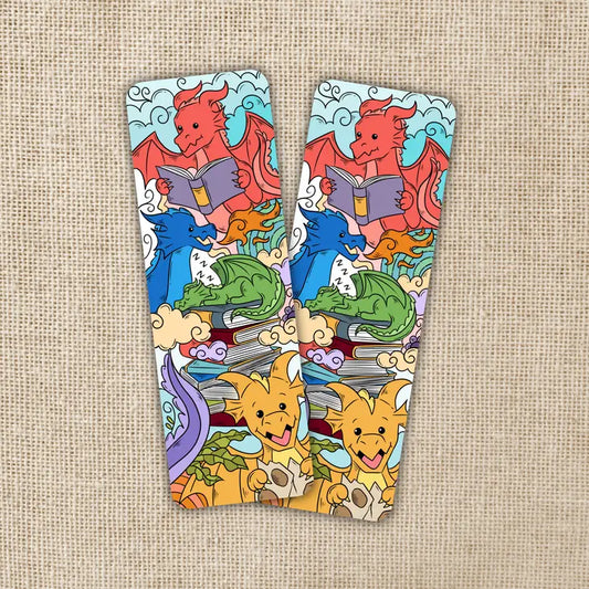 READING DRAGON PILE BOOKMARK