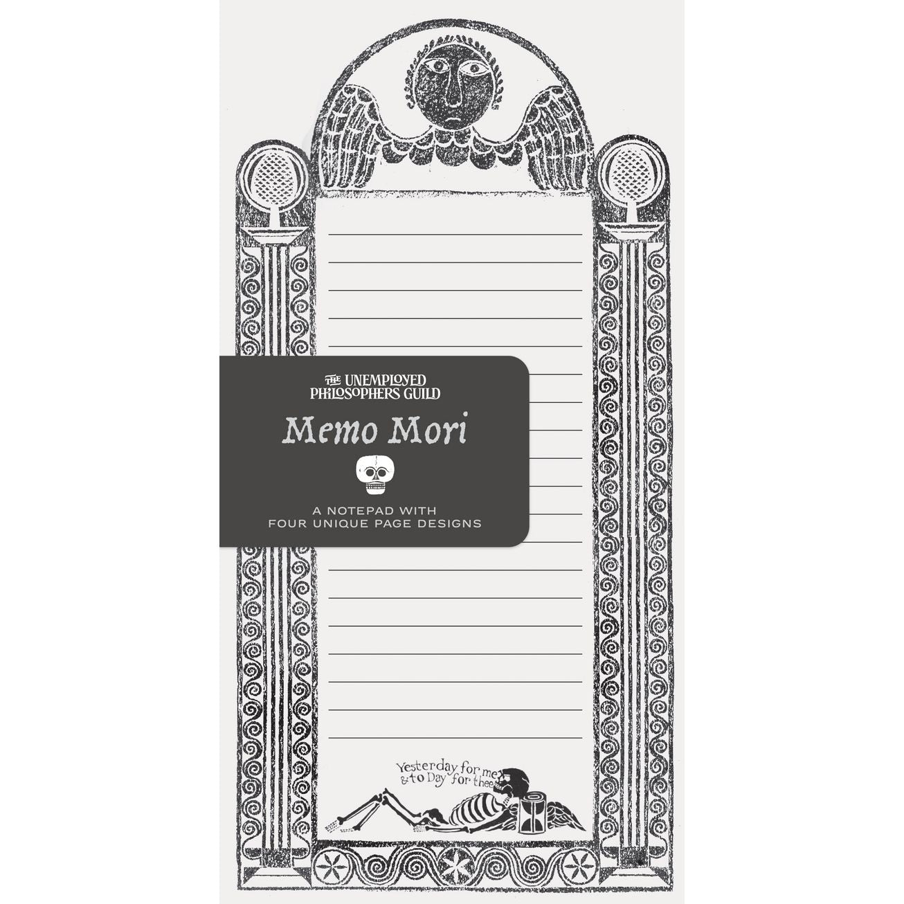 MEMO MORI GRAVESTONE ART NOTEPAD
