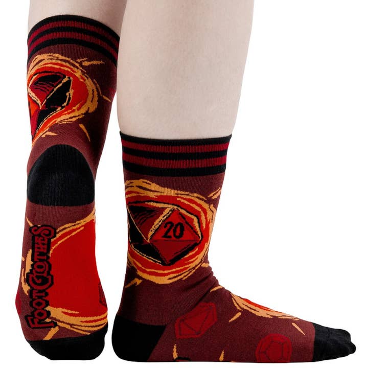 DICE OF DESTINY CREW SOCKS BY FOOTCLOTHES