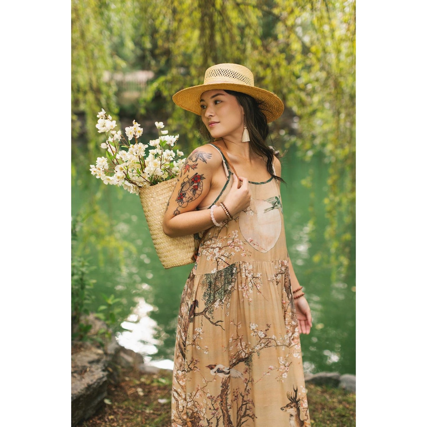 FABLE BOHEME MAXI SLIP DRESS BY MARKET OF STARS (SMALL/MEDIUM)
