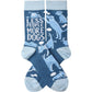 LESS PEOPLE MORE DOGS SOCKS